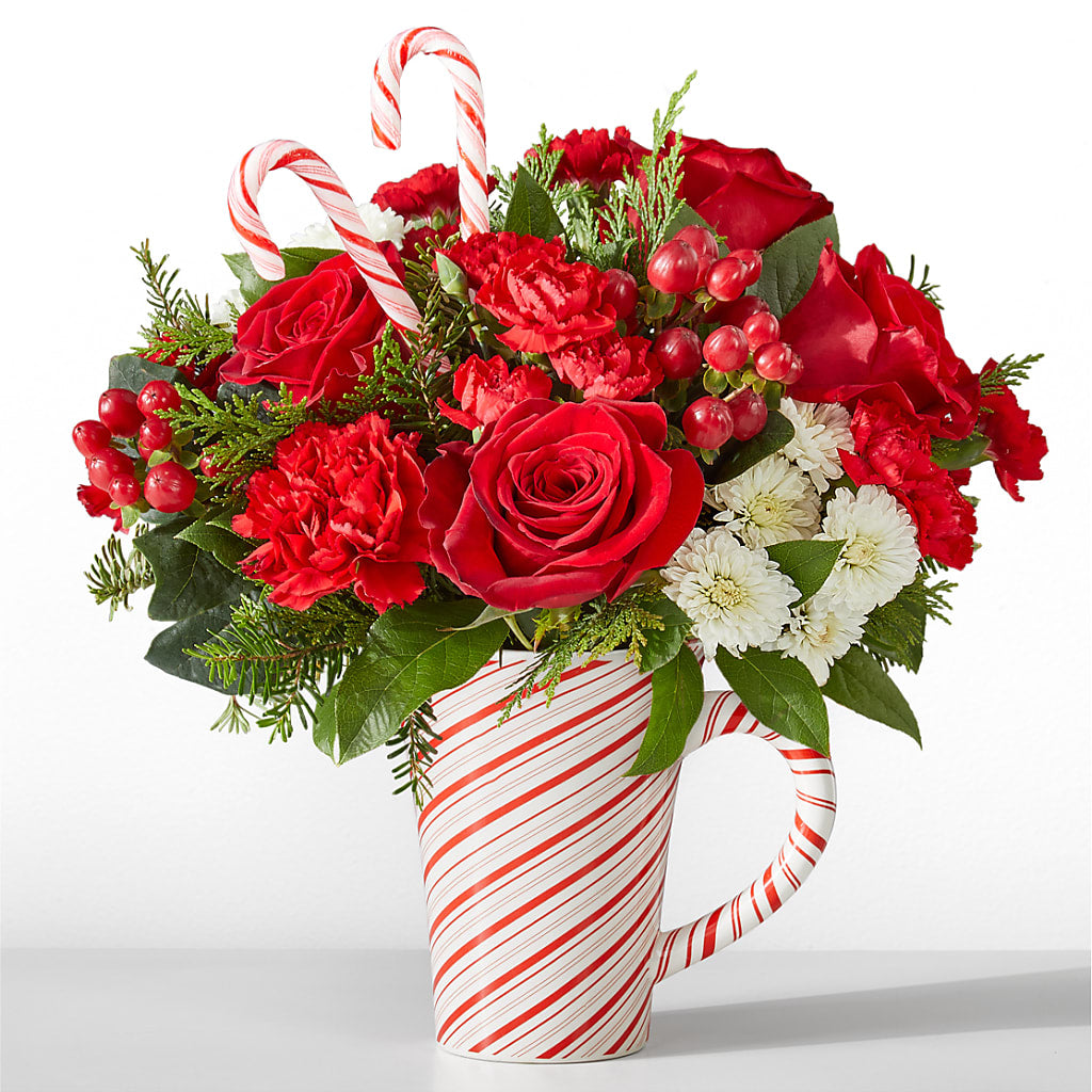 Peppermint Swirl Mug – Tinys Flowers, Lansing IL