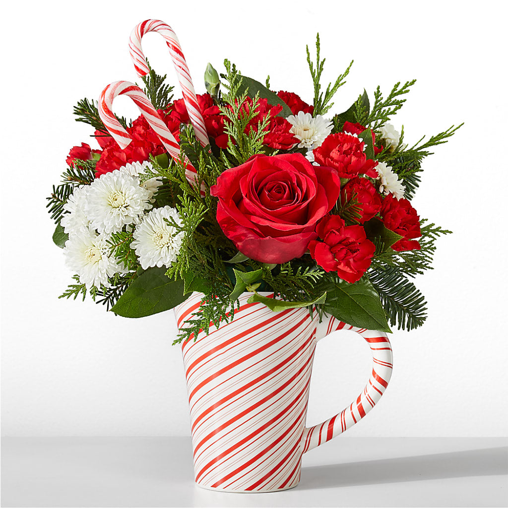 Peppermint Swirl Mug – Tinys Flowers, Lansing IL