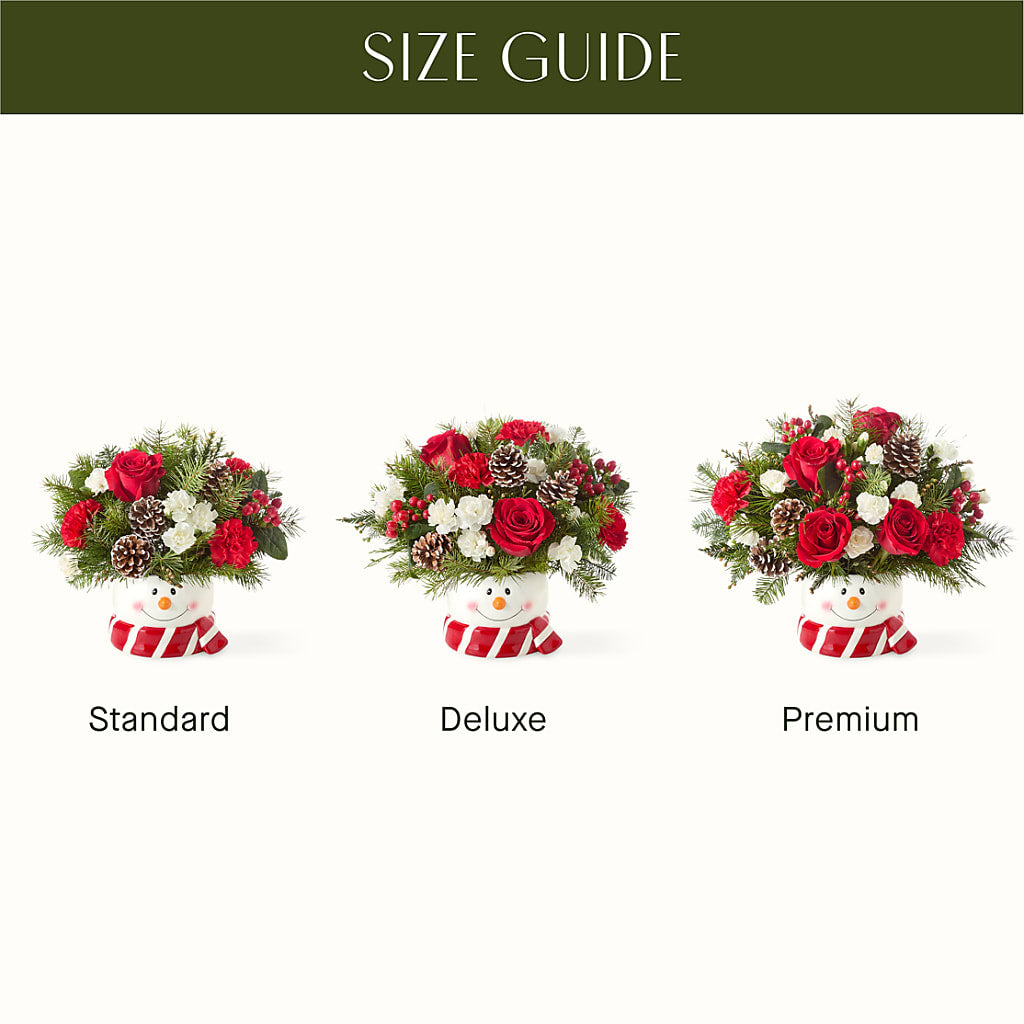 Jolly Snowman Bouquet – Tinys Flowers, Lansing IL