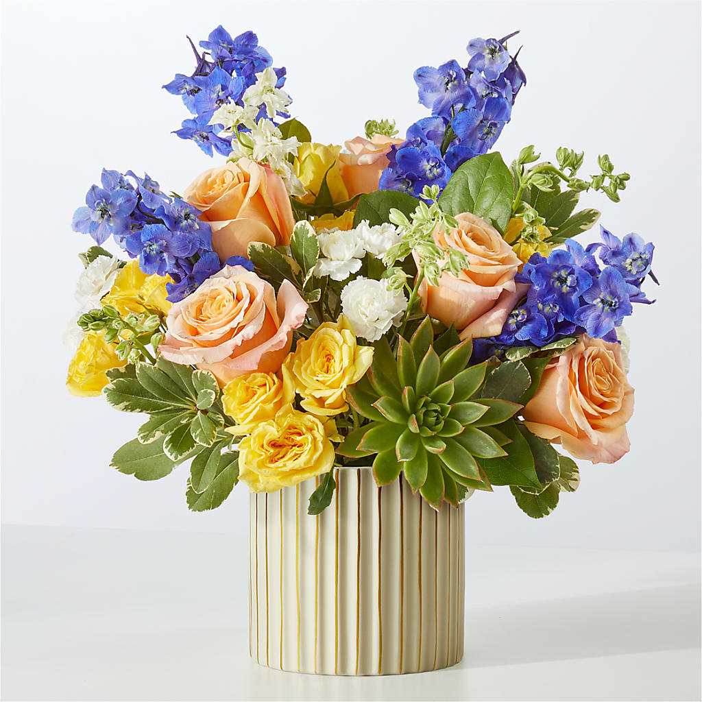 Cobalt Reverie Bouquet – Tinys Flowers, Lansing IL