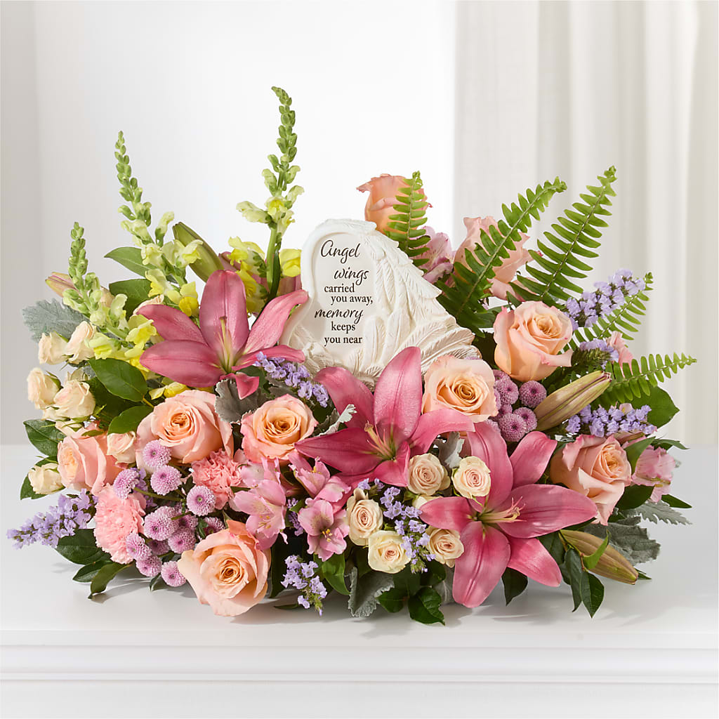 Gentle Light Arrangement – Tinys Flowers, Lansing IL