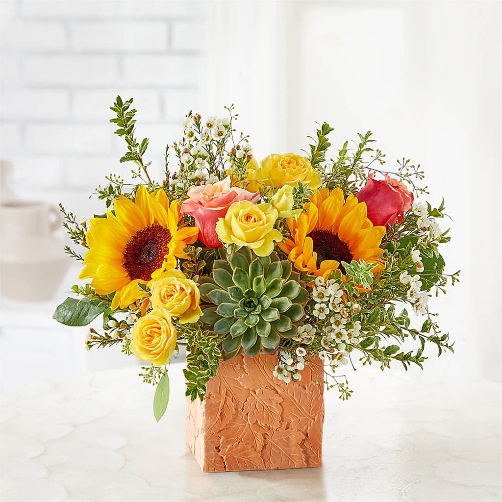 Sunflower Season Bouquet – Tinys Flowers, Lansing IL