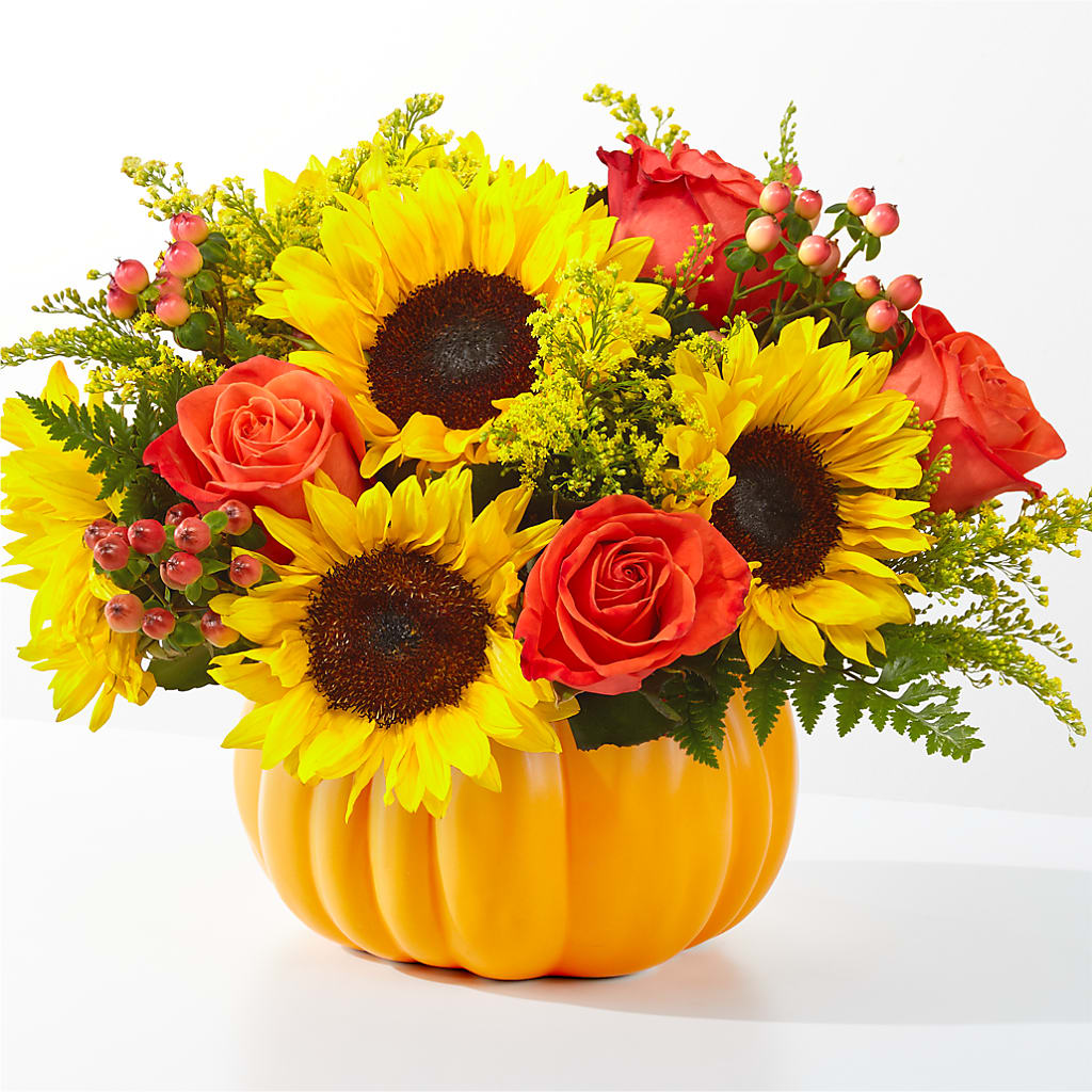 Pick of the Patch Pumpkin Bouquet – Tinys Flowers, Lansing IL