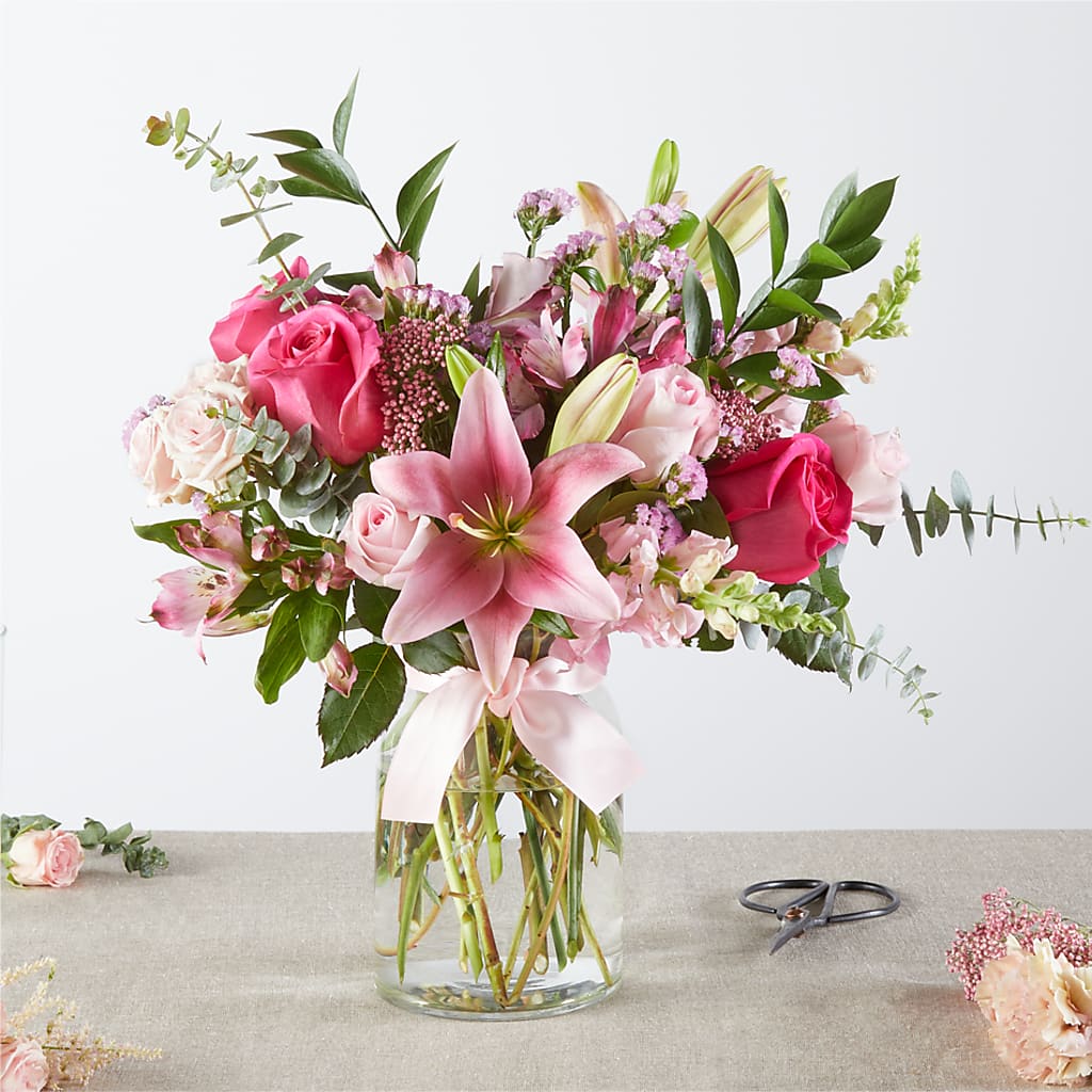 Pink Ribbon - A Florist Original – Tinys Flowers, Lansing IL