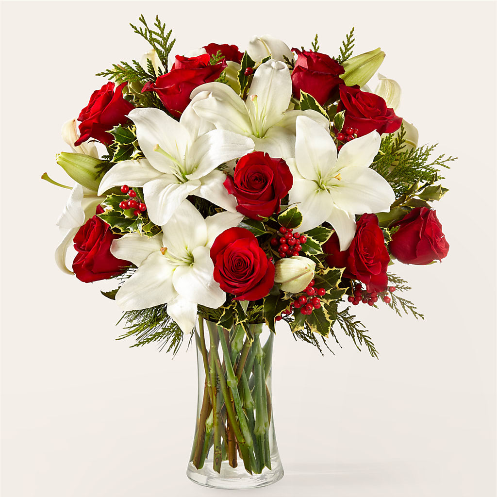 Sparkling Snowflakes Bouquet – Tinys Flowers, Lansing IL