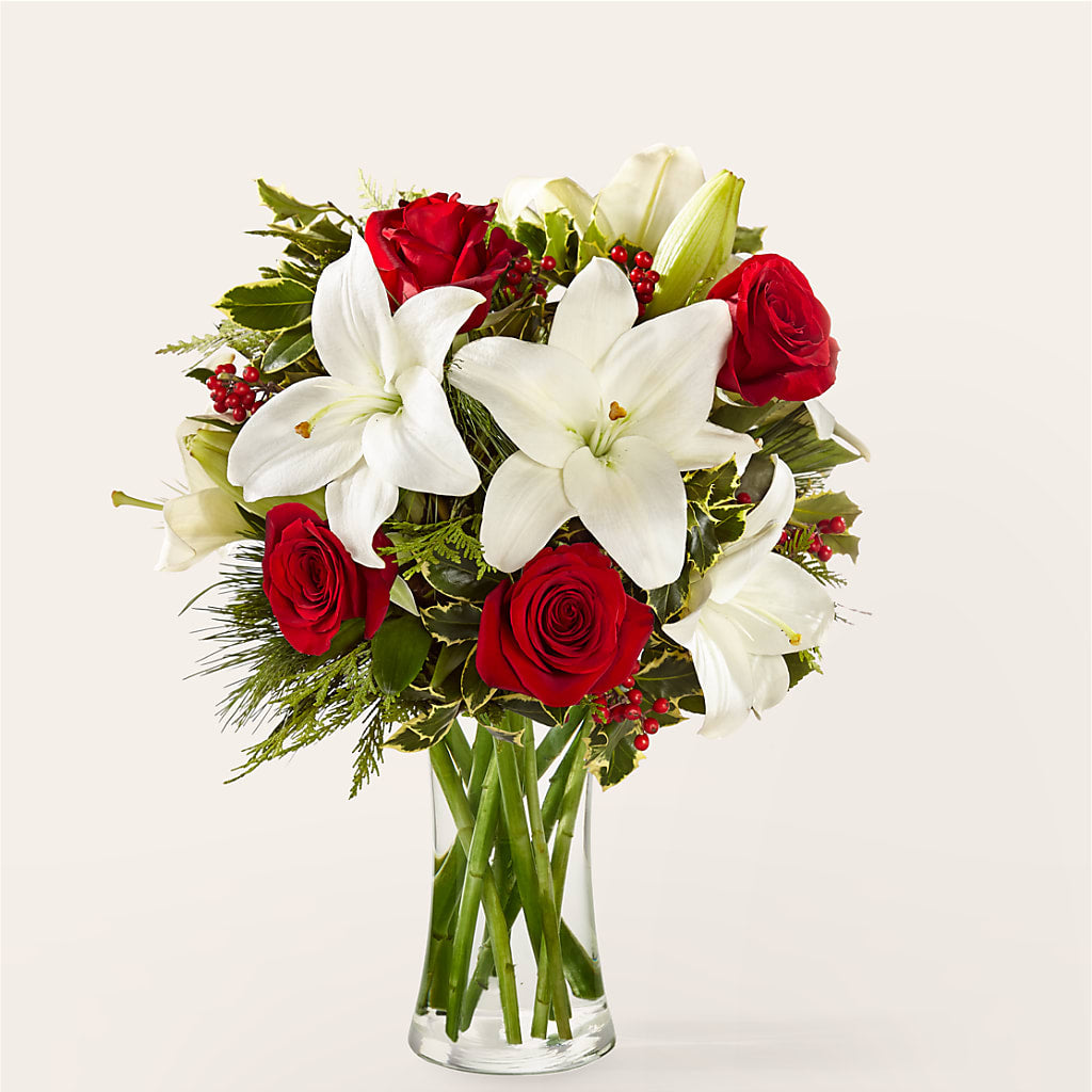 Sparkling Snowflakes Bouquet – Tinys Flowers, Lansing IL
