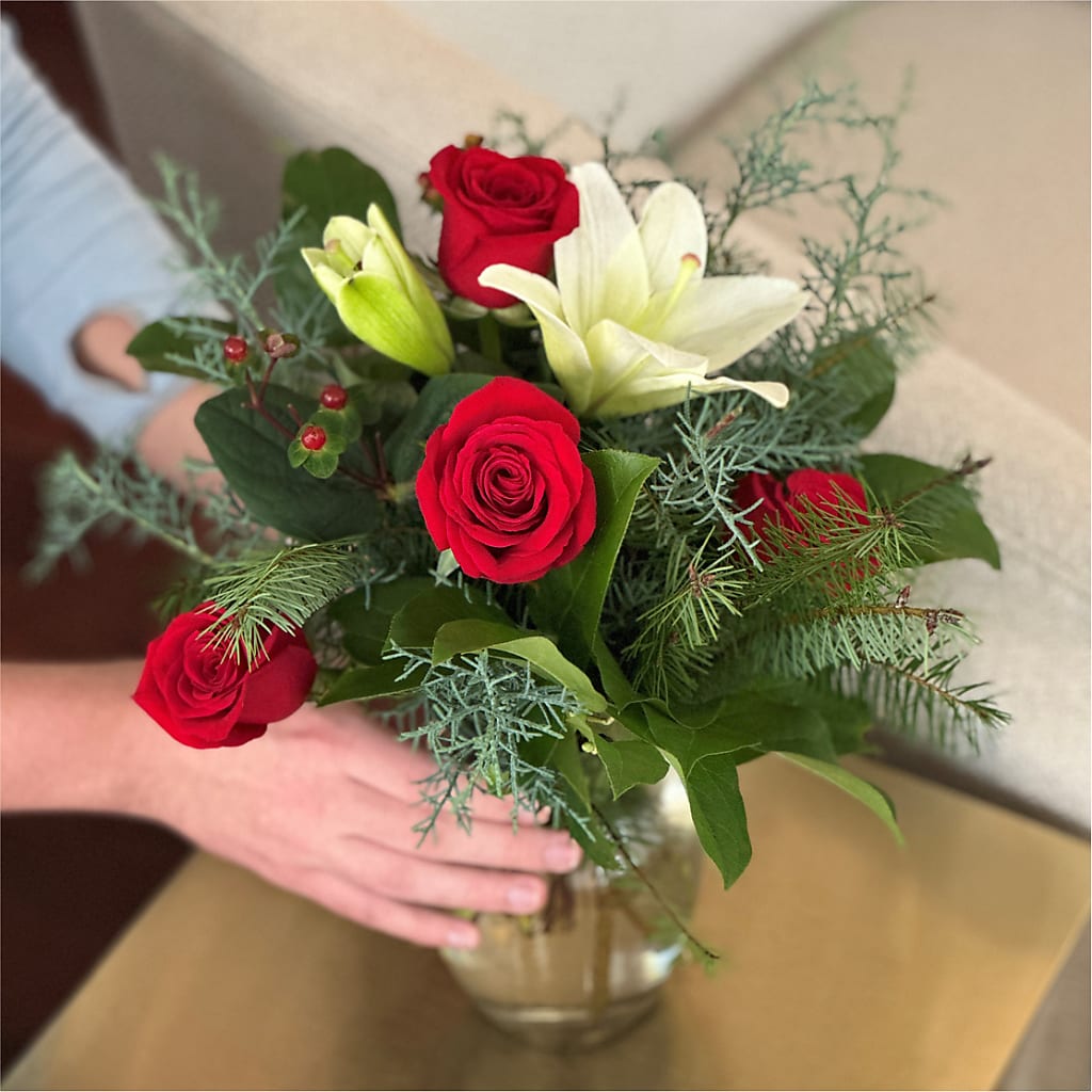 Glittering Lights Bouquet – Tinys Flowers, Lansing IL