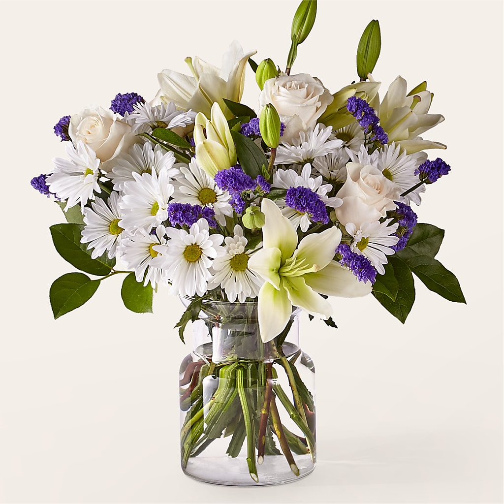 Beyond Blue Bouquet – Tinys Flowers, Lansing IL
