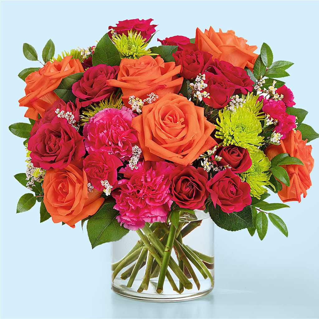 Colorful Carnival Bouquet – Tinys Flowers, Lansing IL