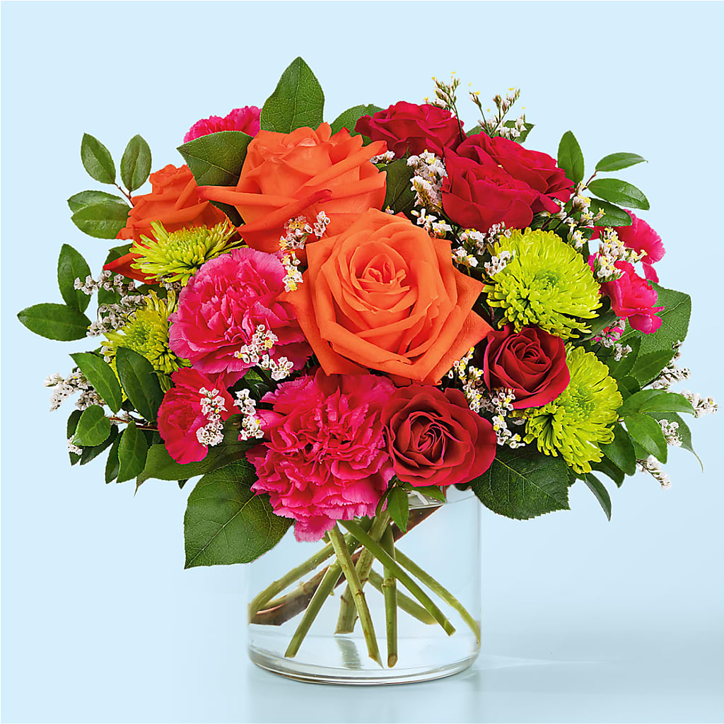 Colorful Carnival Bouquet – Tinys Flowers, Lansing IL