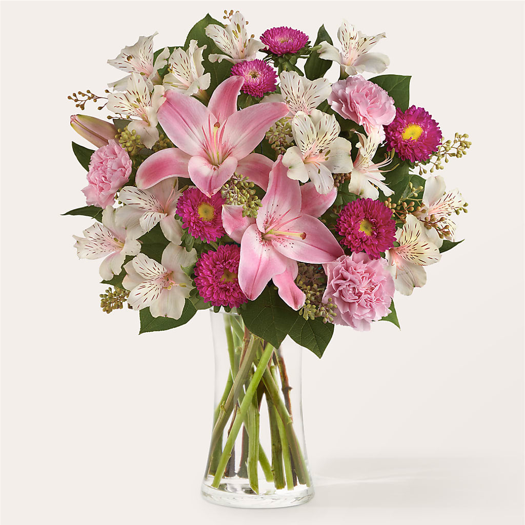 Feeling Fuchsia Bouquet – Tinys Flowers, Lansing IL