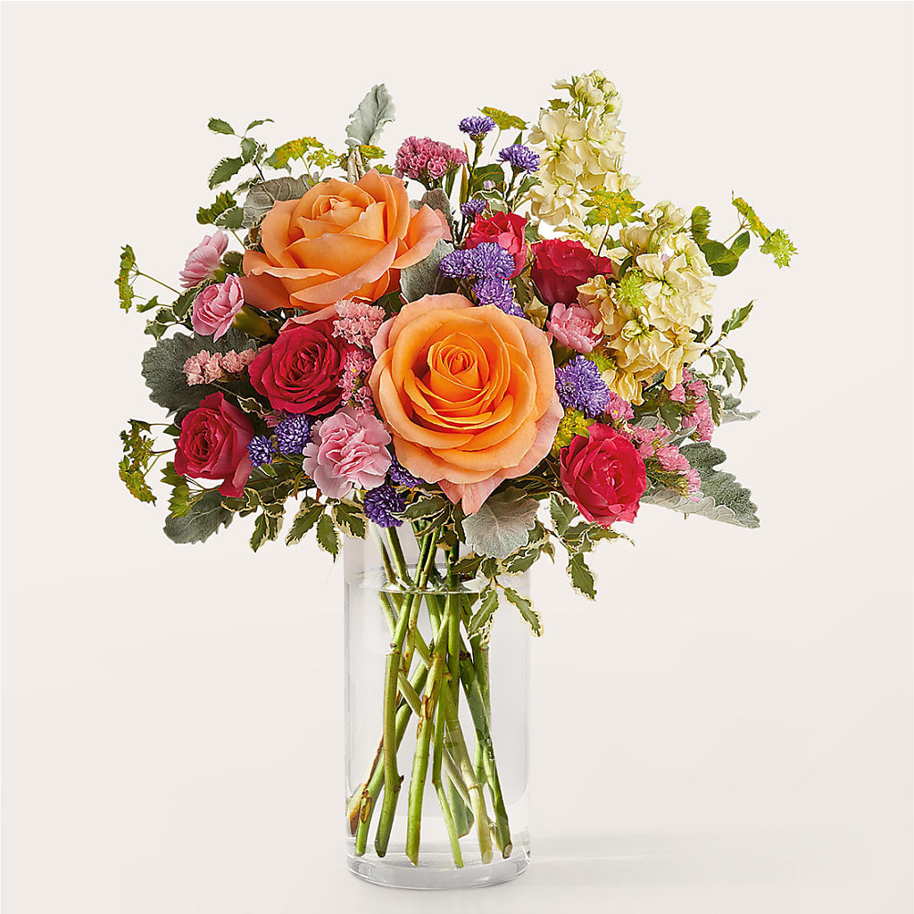 Tangerine Tango Bouquet – Tinys Flowers, Lansing IL