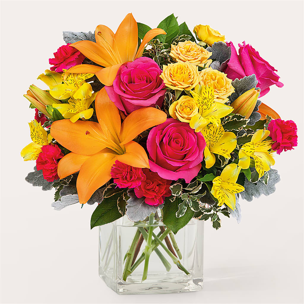 To the Tropics Bouquet – Tinys Flowers, Lansing IL