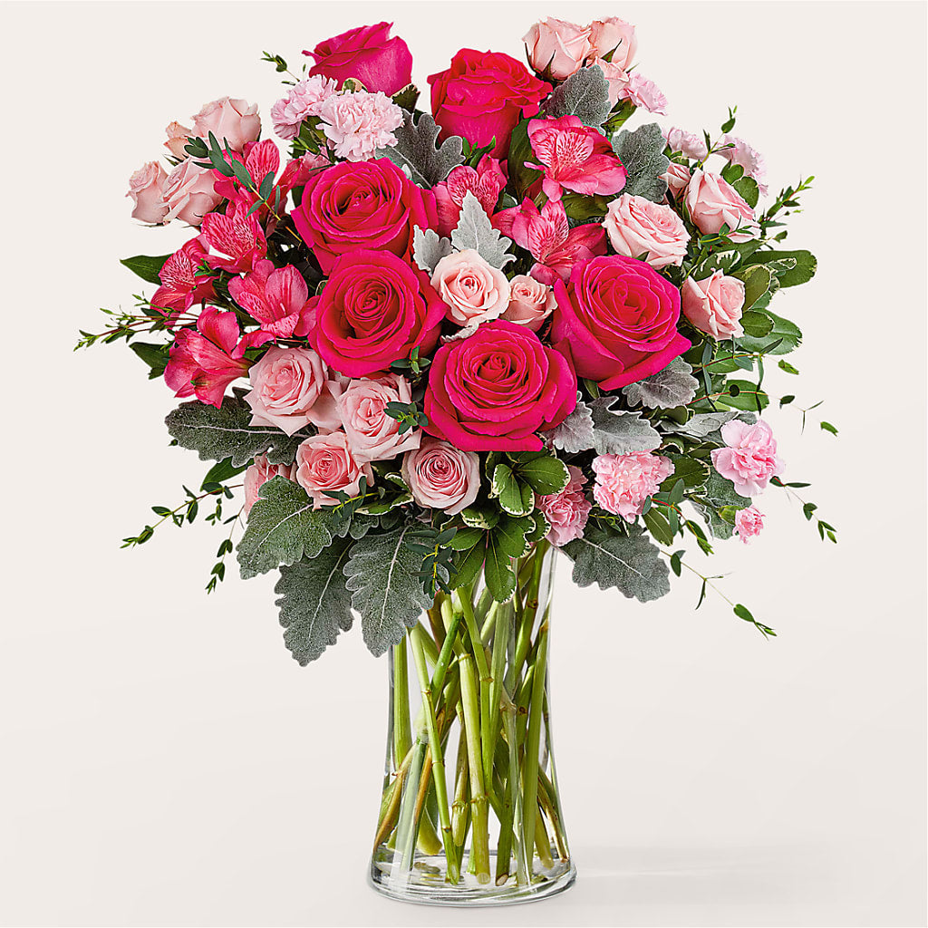 Tickled Pink Bouquet – Tinys Flowers, Lansing IL