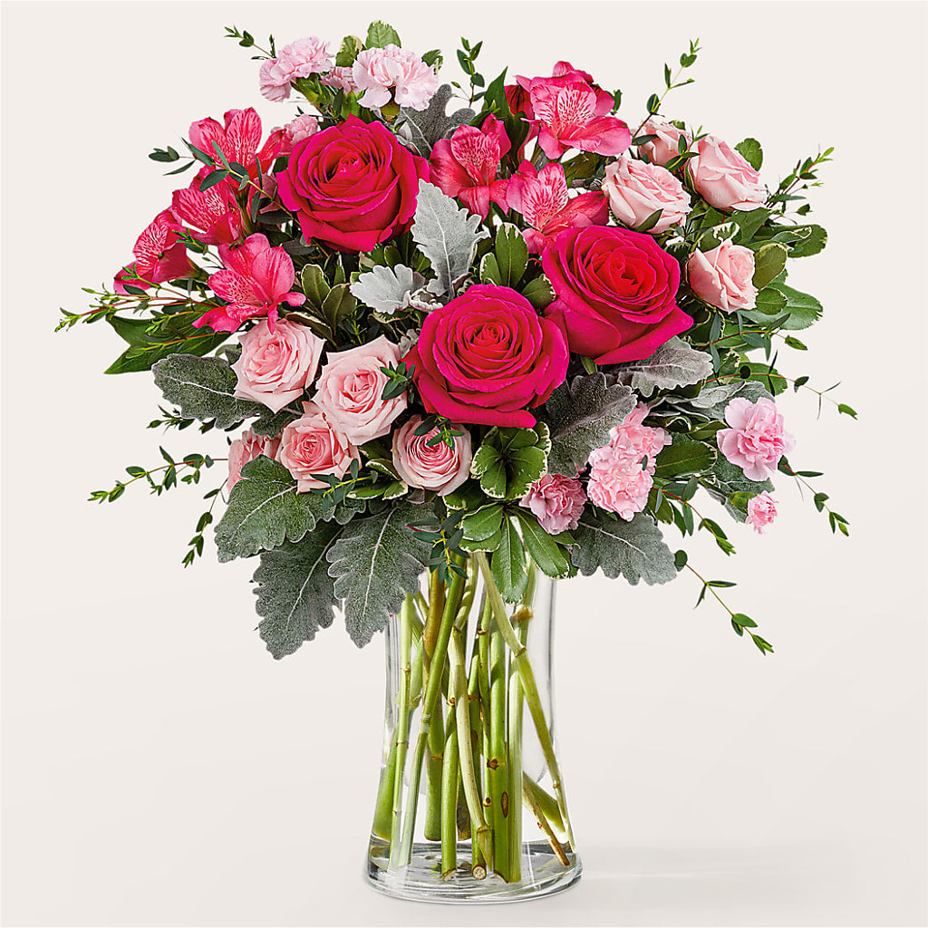 Tickled Pink Bouquet – Tinys Flowers, Lansing IL