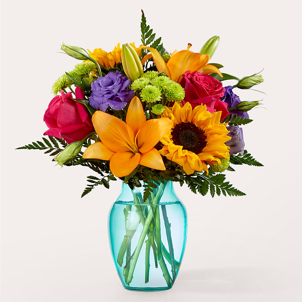 Double Rainbow Bouquet – Tinys Flowers, Lansing IL