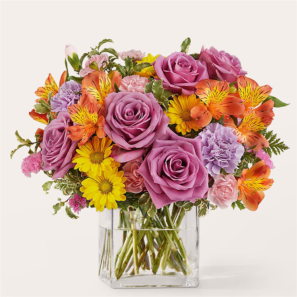 Shades of Happiness Bouquet – Tinys Flowers, Lansing IL