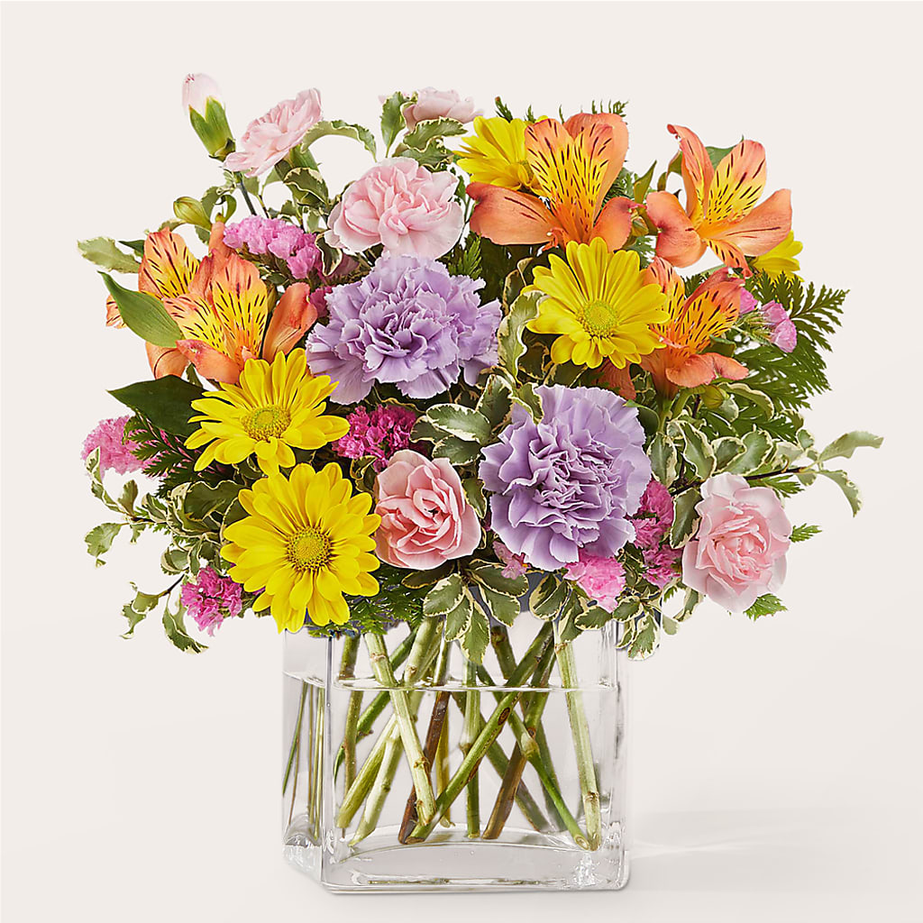 Shades of Happiness Bouquet – Tinys Flowers, Lansing IL