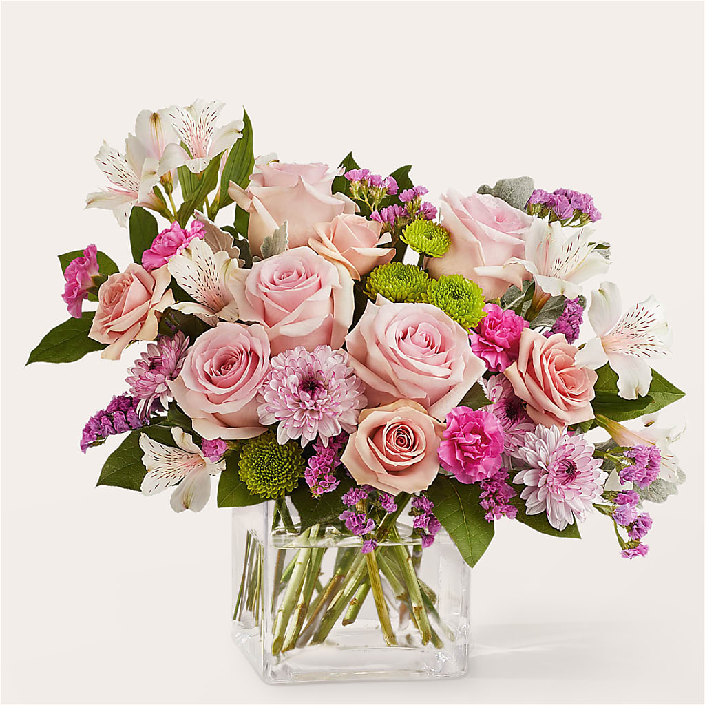 Pink Suede Bouquet – Tinys Flowers, Lansing IL