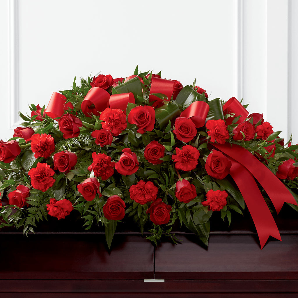 Tribute of Life Casket Spray – Tinys Flowers, Lansing IL