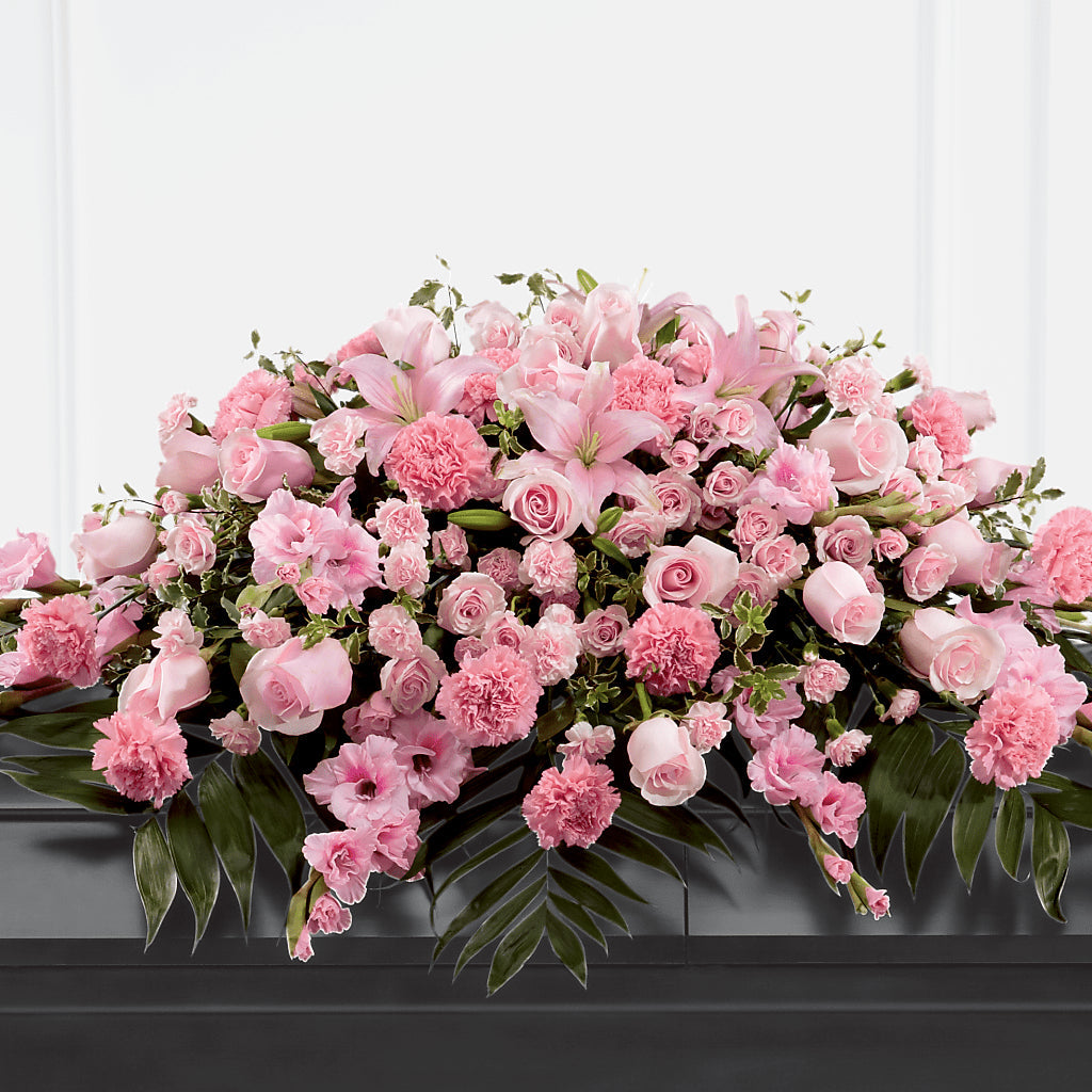 Garden of Comfort Casket Spray (Standard) – Tinys Flowers, Lansing IL