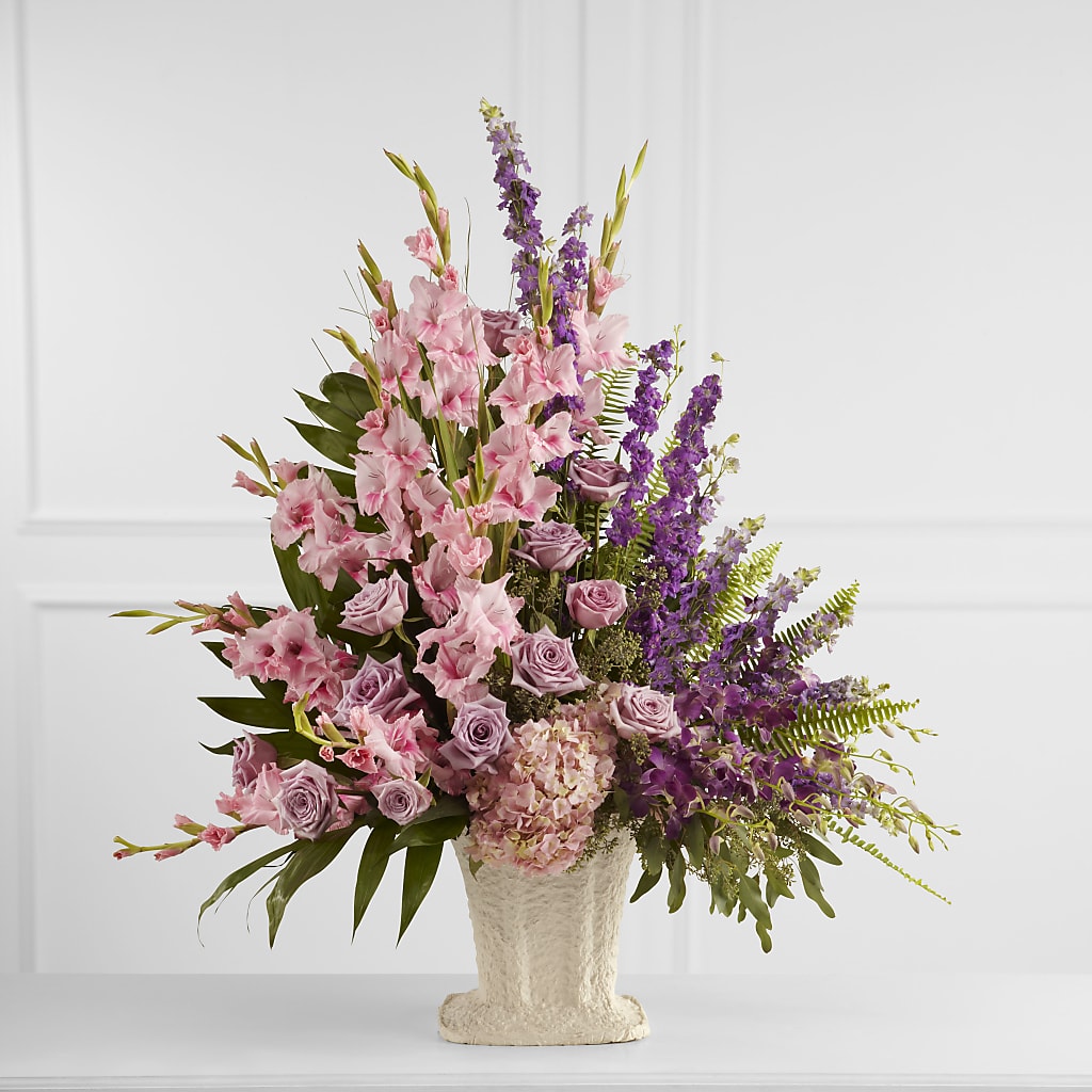 Flowing Garden Arrangement – Tinys Flowers, Lansing IL