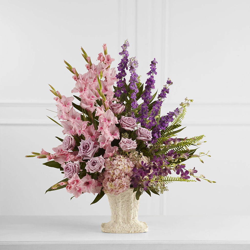 Flowing Garden Arrangement – Tinys Flowers, Lansing IL