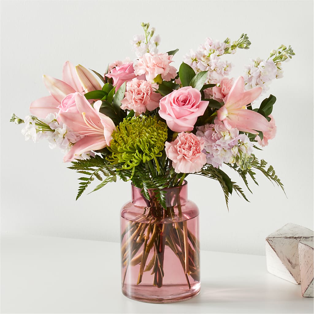 Pretty in Pink Bouquet – Tinys Flowers, Lansing IL