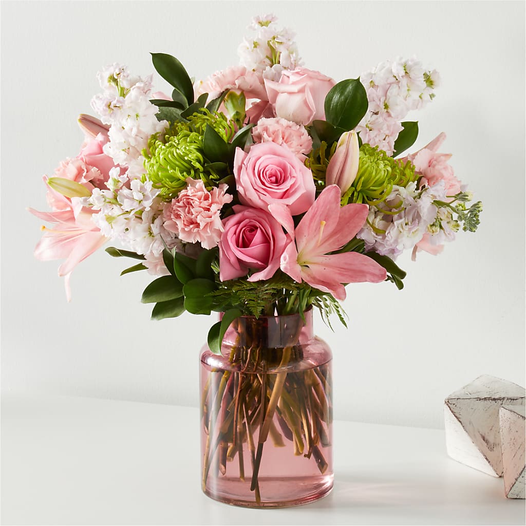 Pretty in Pink Bouquet – Tinys Flowers, Lansing IL