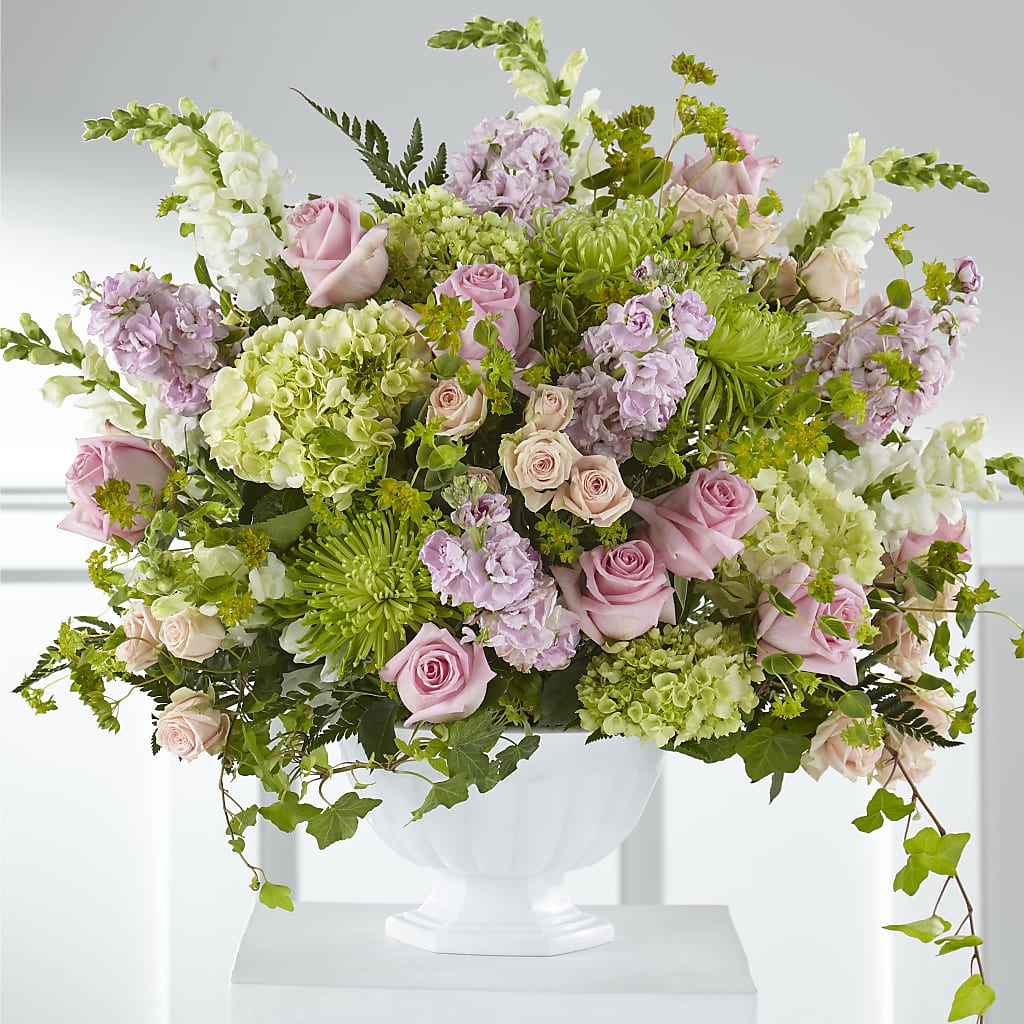 Radiant Embrace Arrangement – Tinys Flowers, Lansing IL