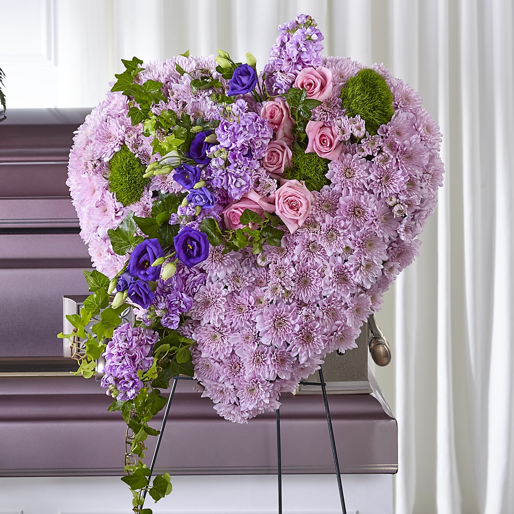 Treasured Love Standing Heart – Tinys Flowers, Lansing IL