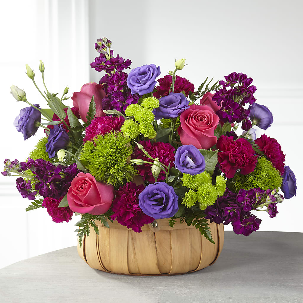 Serene Sanctuary Basket – Tinys Flowers, Lansing IL