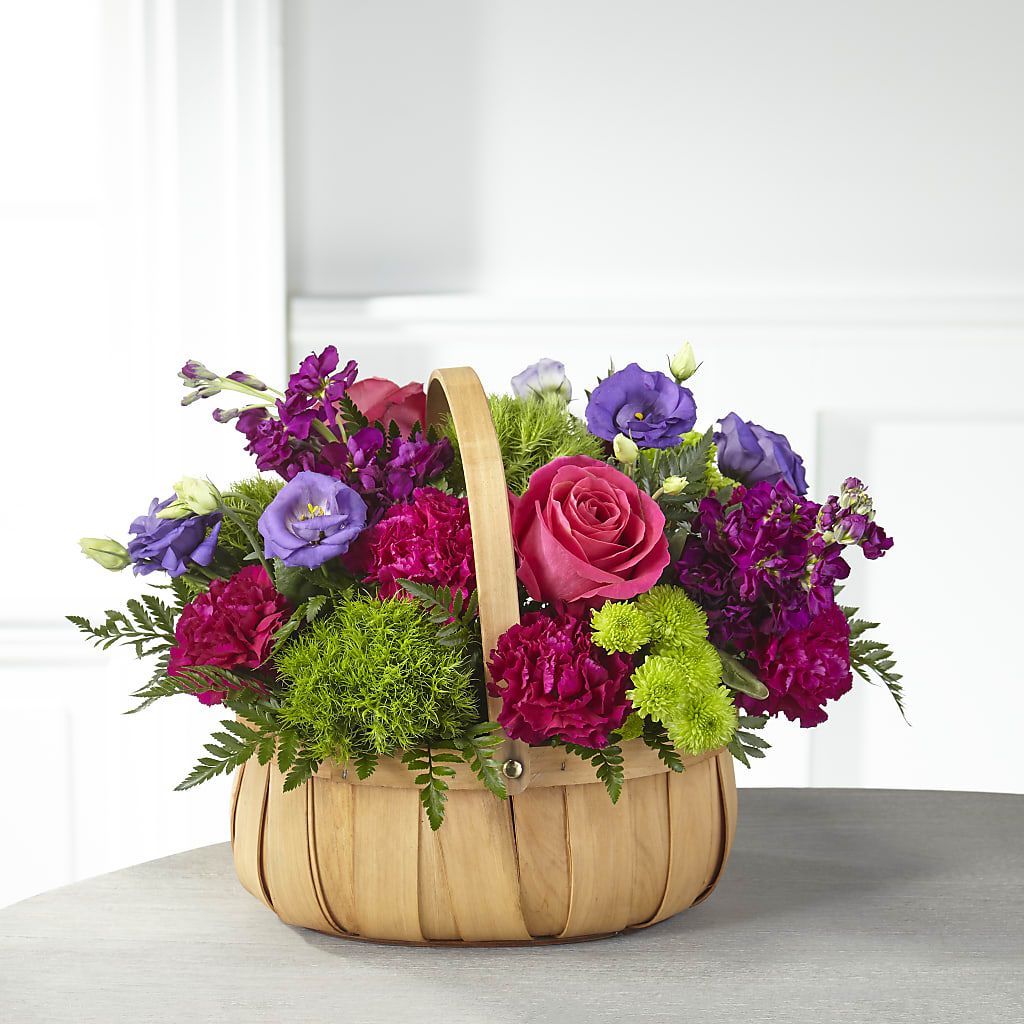 Serene Sanctuary Basket – Tinys Flowers, Lansing IL