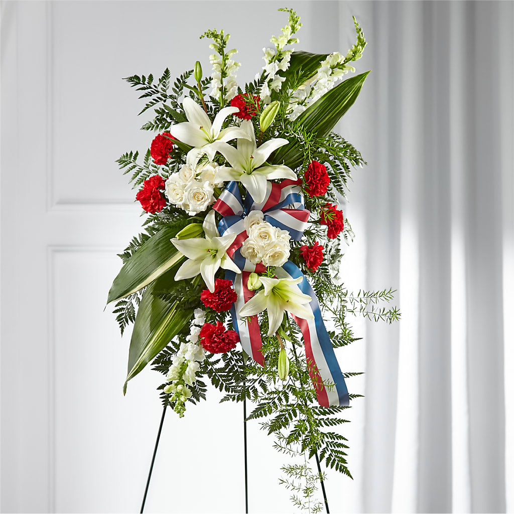 Stars of Life Standing Spray – Tinys Flowers, Lansing IL