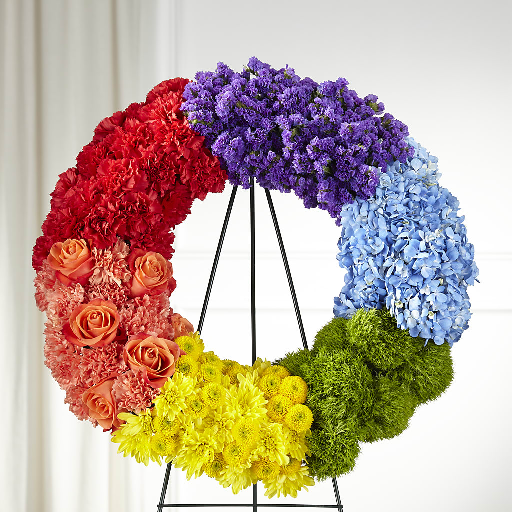 Circle of Love Wreath – Tinys Flowers, Lansing IL