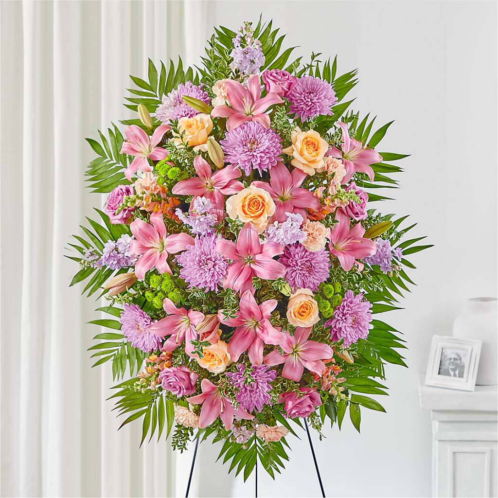 Love & Light Standing Spray – Tinys Flowers, Lansing IL
