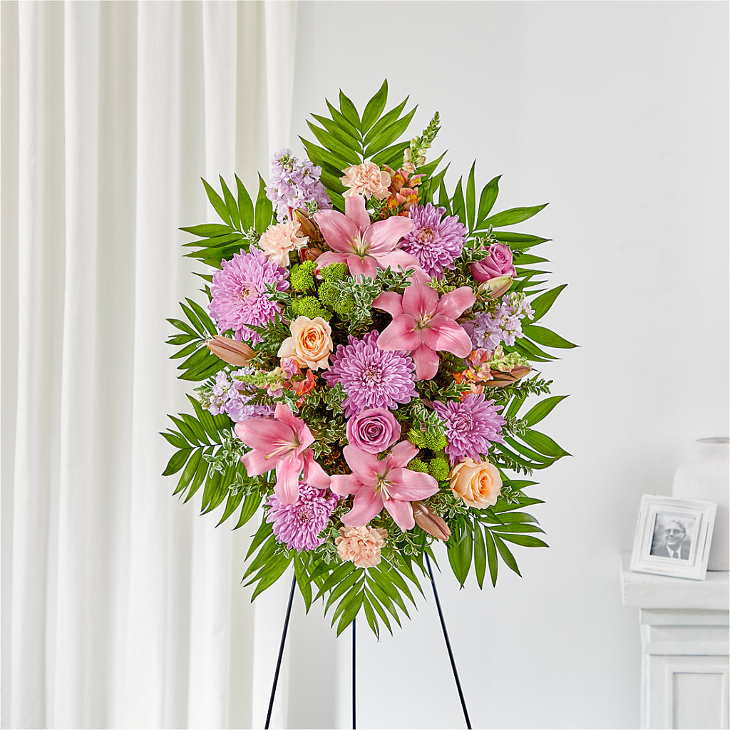 Love & Light Standing Spray – Tinys Flowers, Lansing IL