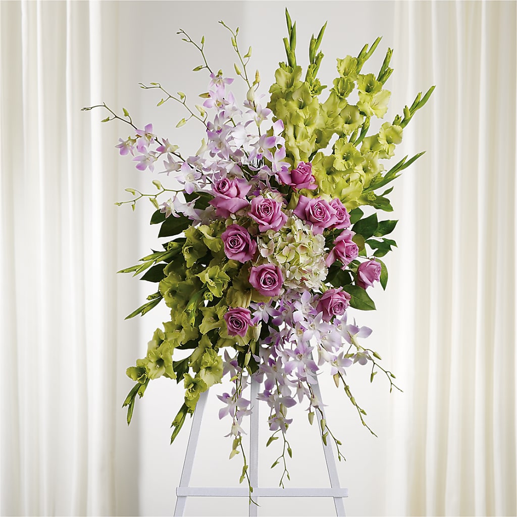 Lasting Legacy Standing Spray – Tinys Flowers, Lansing IL