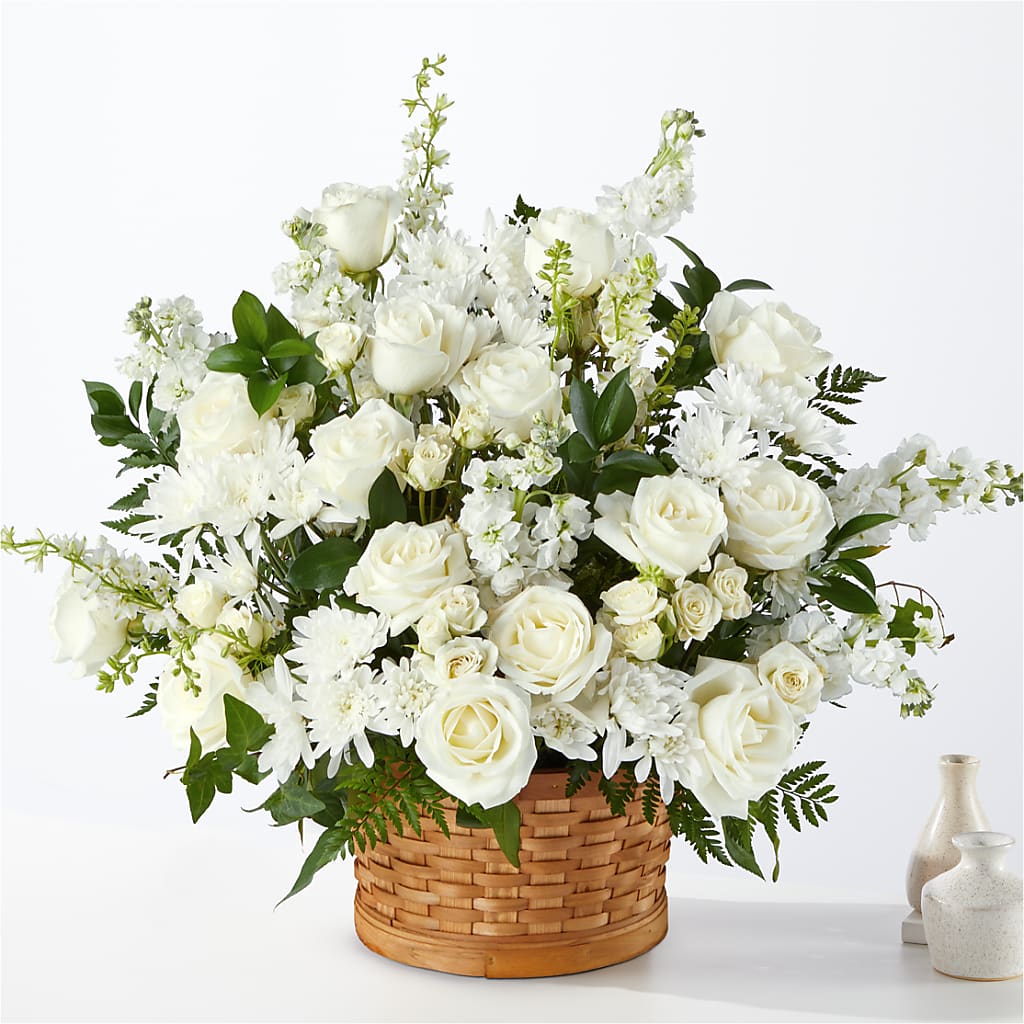 Heartfelt Condolences Arrangement – Tinys Flowers, Lansing IL
