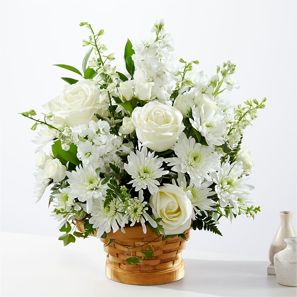 Heartfelt Condolences Arrangement – Tinys Flowers, Lansing IL