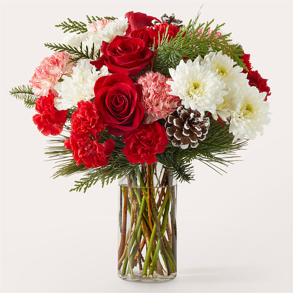 Candy Cane Lane Bouquet – Tinys Flowers, Lansing IL