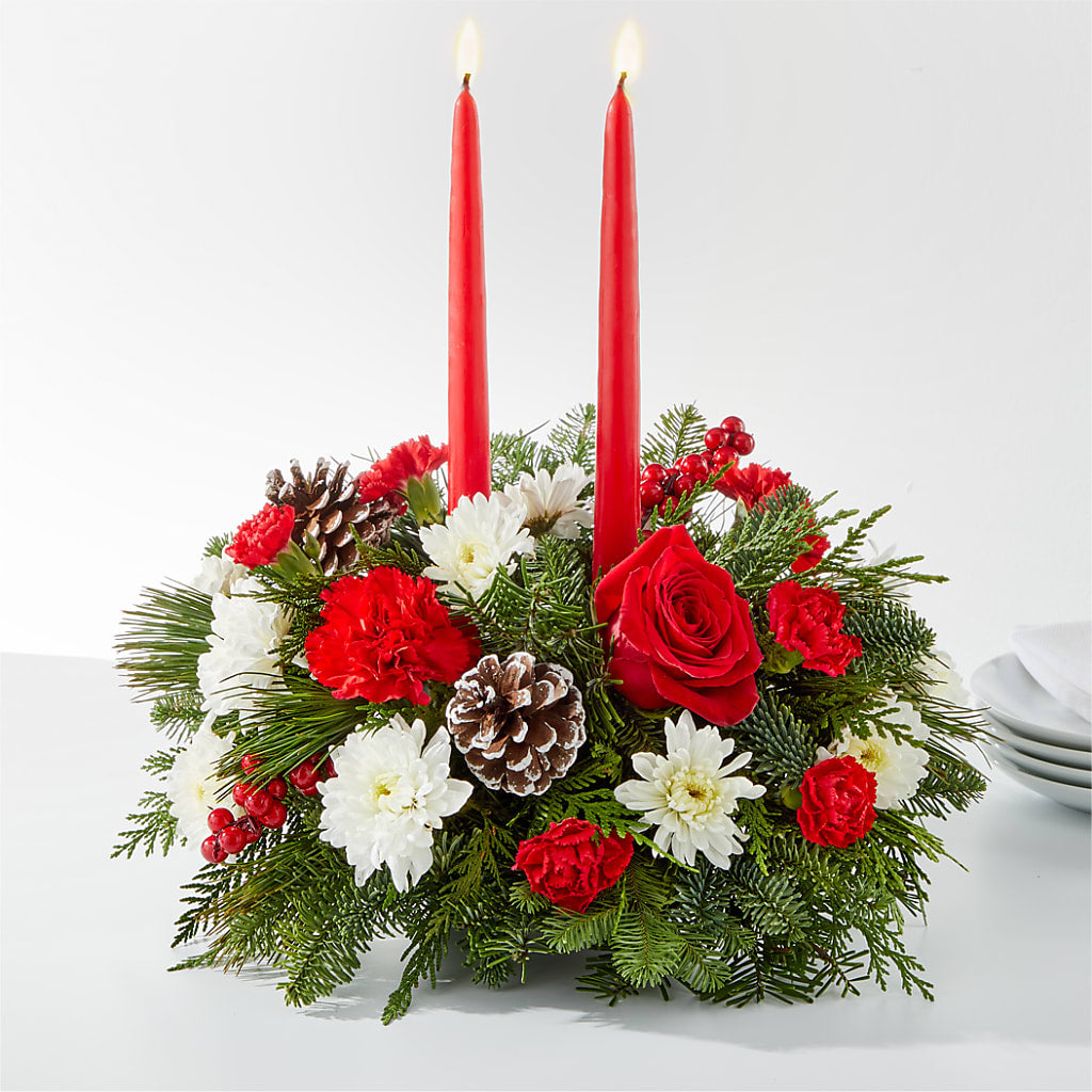 Holiday Soiree Centerpiece – Tinys Flowers, Lansing IL