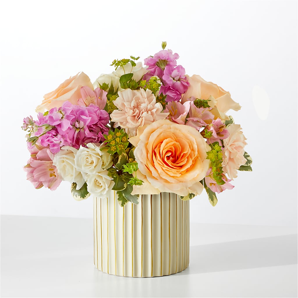 Paradise Bouquet with Ivory Vase – Tinys Flowers, Lansing IL