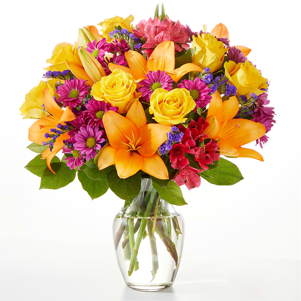 Colorful Visions Bouquet – Tinys Flowers, Lansing IL