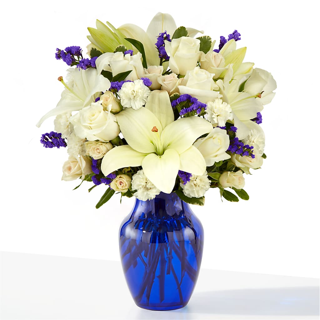 Sapphire Rush Bouquet – Tinys Flowers, Lansing IL