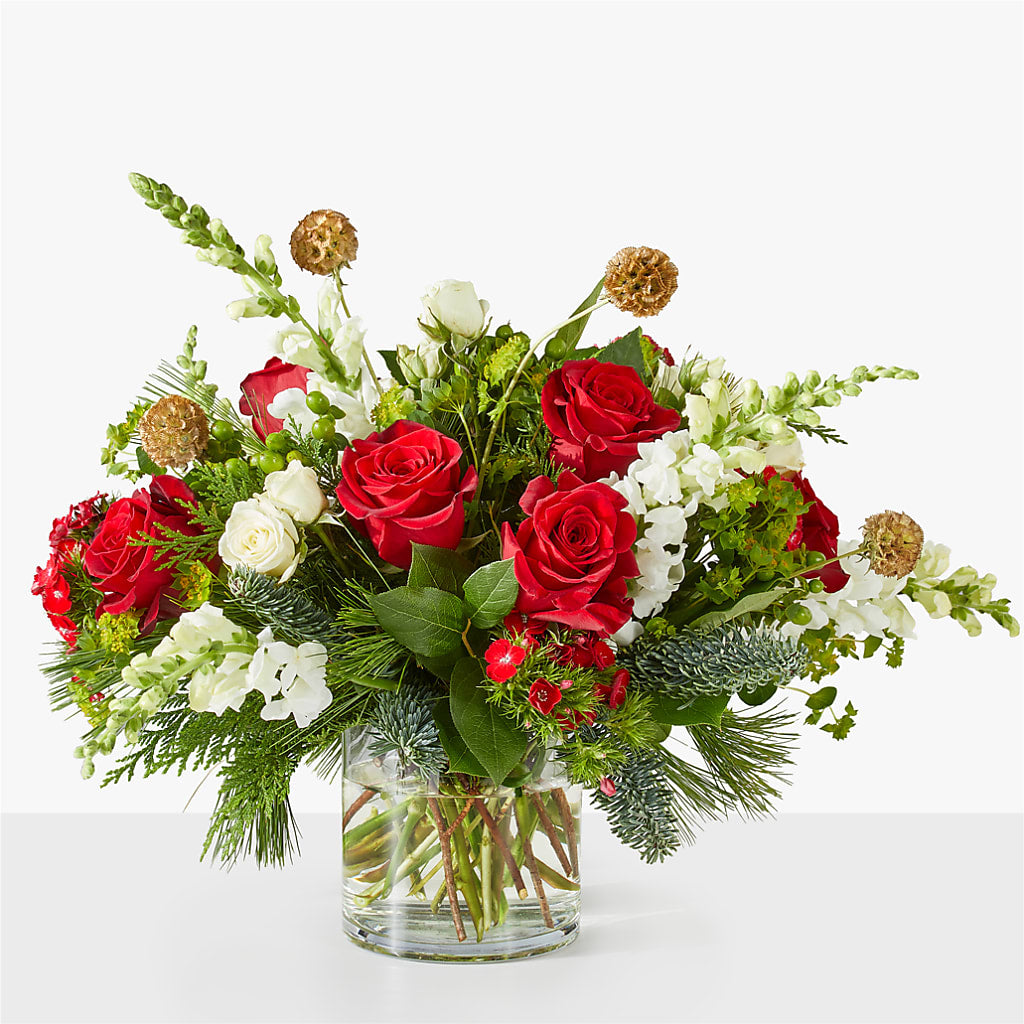 Deck the Halls Bouquet – Tinys Flowers, Lansing IL