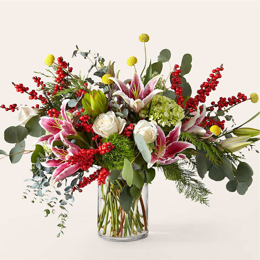 Berry & Bright Bouquet – Tinys Flowers, Lansing IL