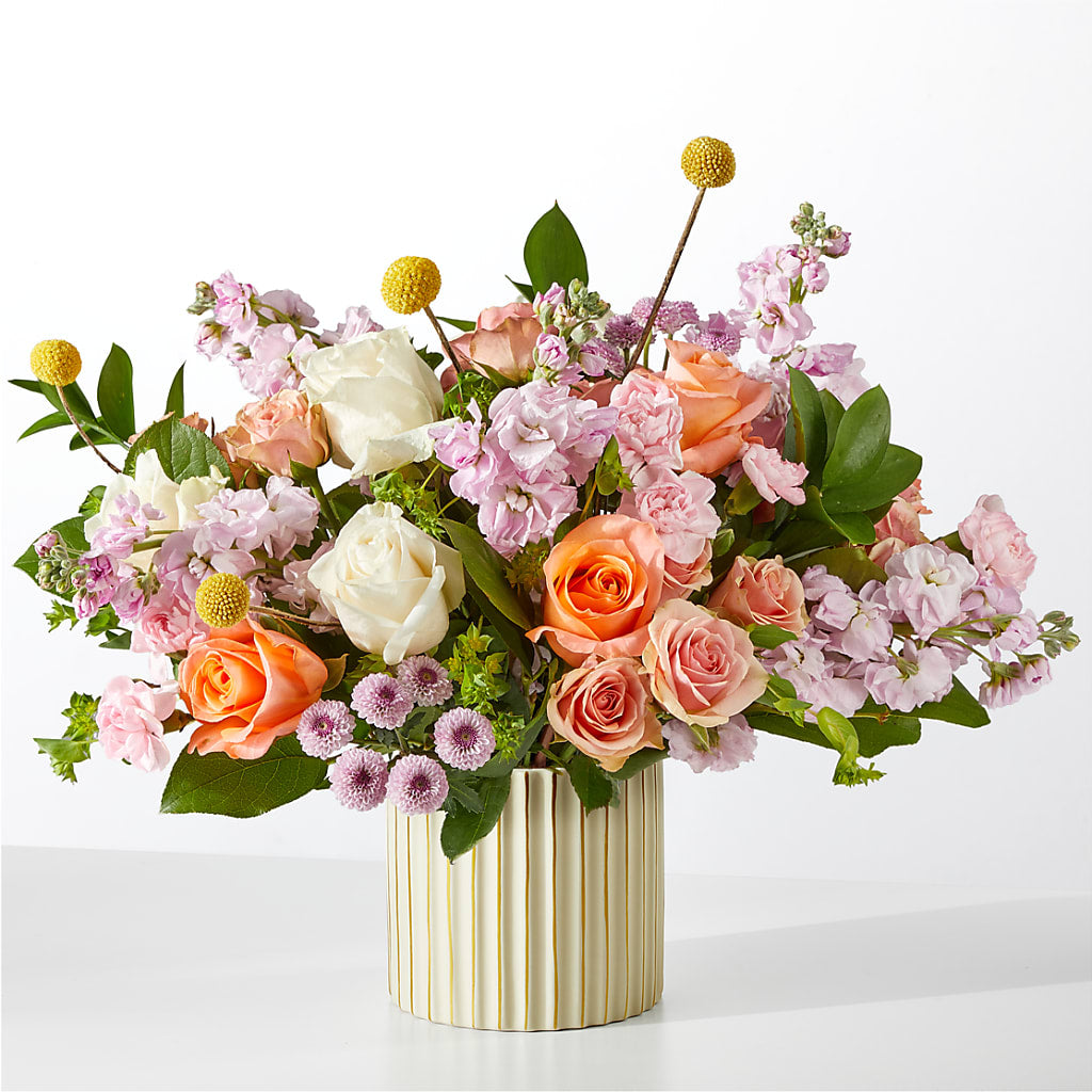 French Market Bouquet with Ivory Vase – Tinys Flowers, Lansing IL