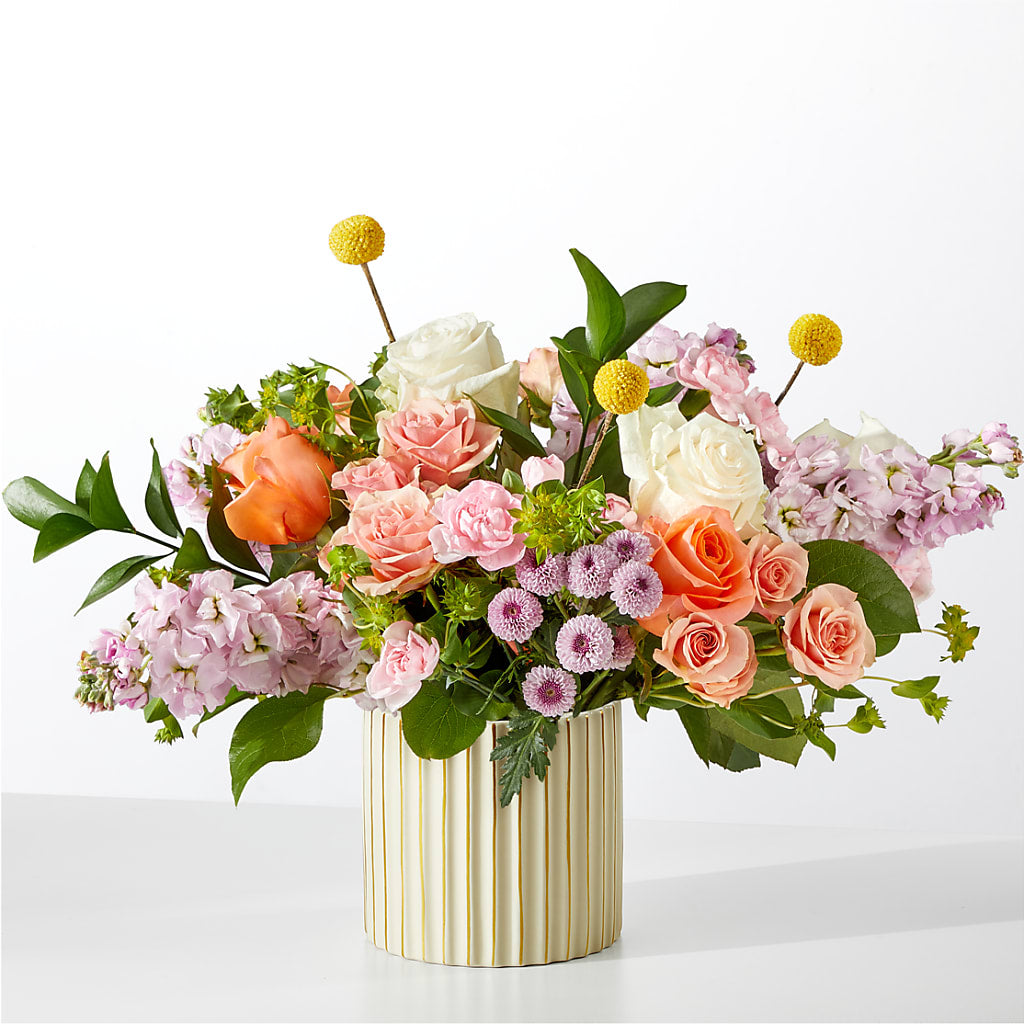 French Market Bouquet with Ivory Vase – Tinys Flowers, Lansing IL