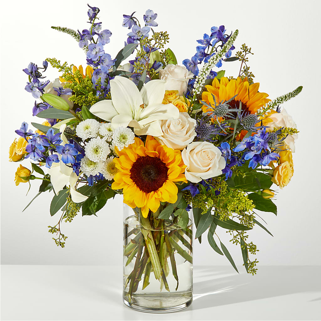 Wonderfully Sunny Bouquet – Tinys Flowers, Lansing IL